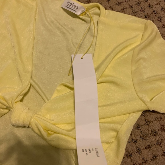 arpyes yellow crop tie top 💛⭐️🌟🌻 - Picture 3 of 3